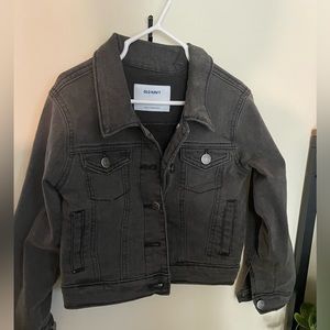 Faded black jean jacket